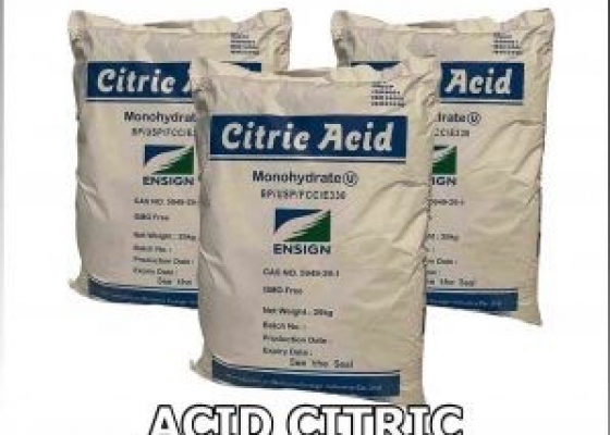 CITRIC ACID MONOHYDRATE || E330 || AXIT CHANH || PHỤ GIA TẠO CHUA THỰC PHẨM
