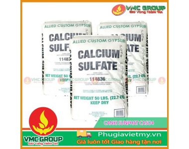 CANXI SUNPHAT || CALCIUM SULFATE || PHỤ GIA THỰC PHẨM